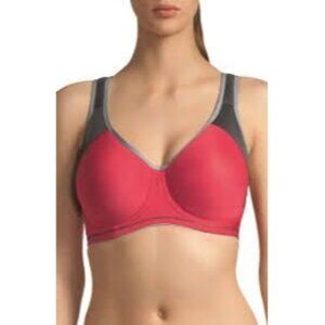 Freya Sonic Underwire Sports Bra 36G Red High Impact Full Bust Support Activewea